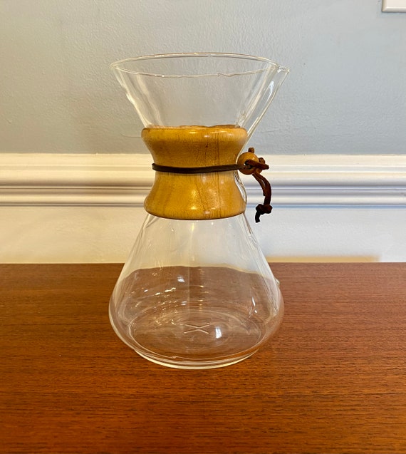 Vintage Chemex Glass Pour-over Coffeemaker