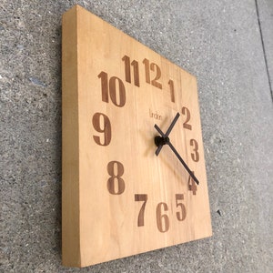 Vintage Square Wall Clock by Linden image 2