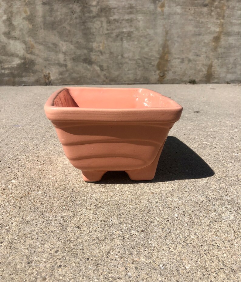 Vintage California Pottery CP-1267 USA Pink Planter image 6