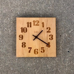 Vintage Square Wall Clock by Linden image 1