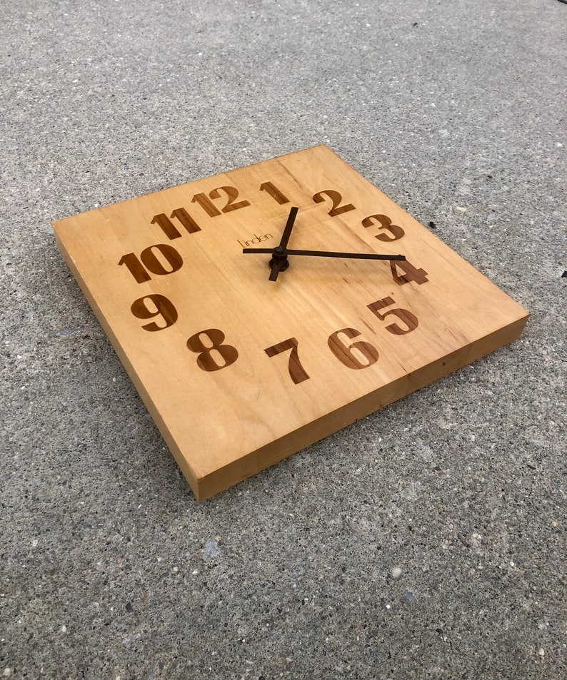 Vintage Square Wall Clock by Linden image 3