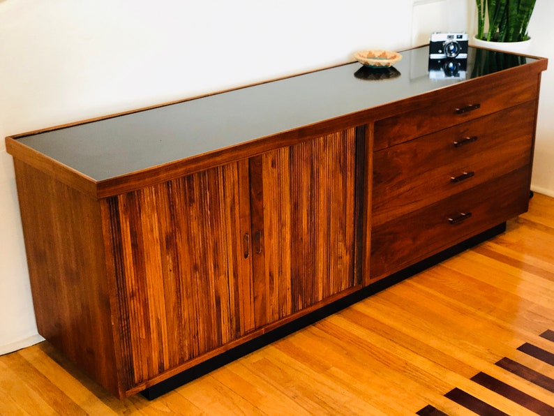 Vintage Mid Century Modern Credenza Etsy