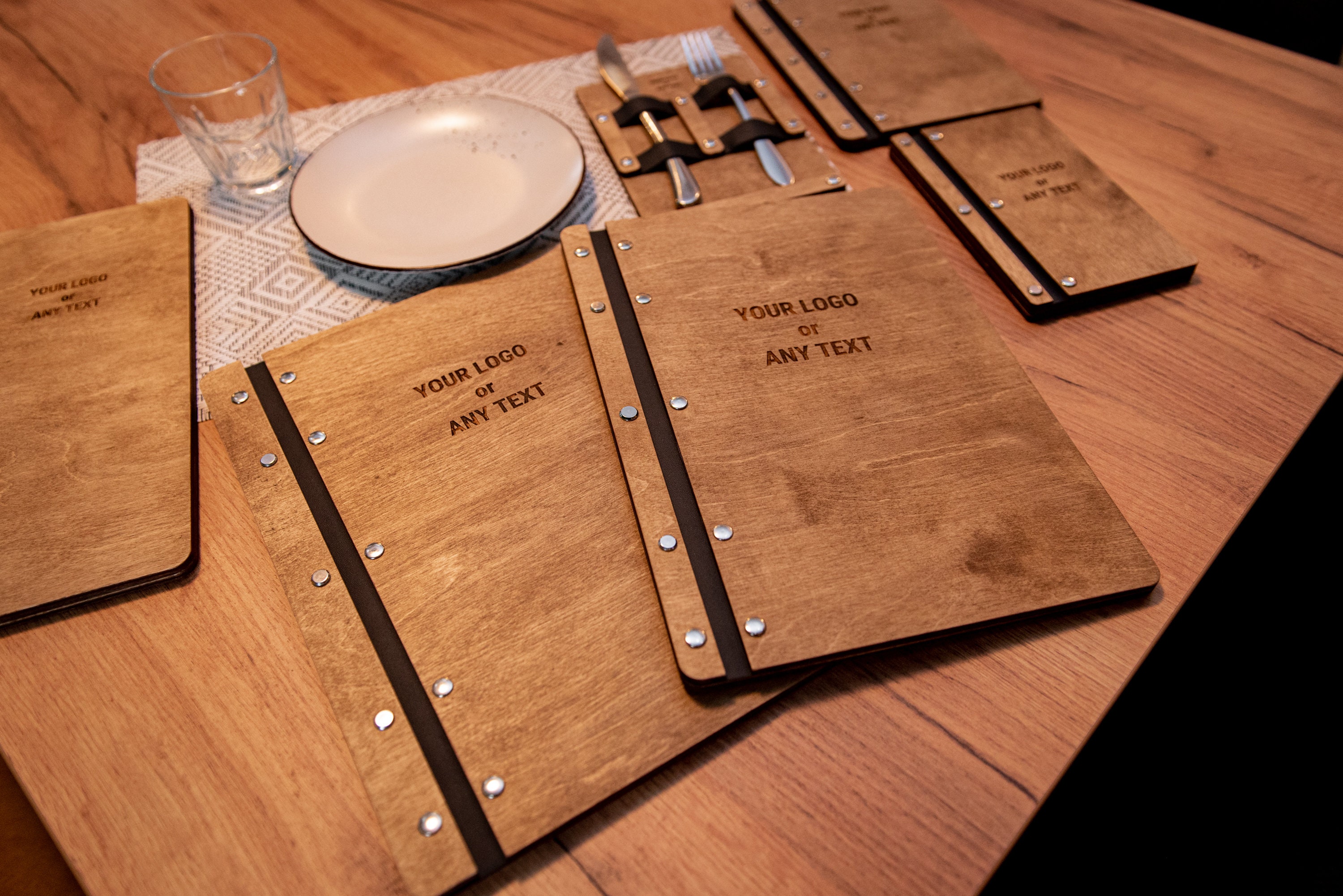 Custom Restaurant Menu Holder, Menu Book Cover, Restaurant Menu Folder, Wood Menu Cover, Wooden Bar Menu, Cafe Menu Holder, Custom Menu