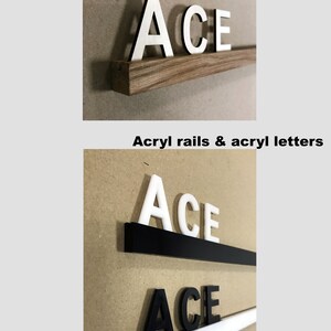Menu Board, Wall menu, Changeable Letter Board, Oak Menu Board, Cafe Menu Holder, Wooden Menu, Hanging Cafe Menu Sign, Letter Ledges Set image 8