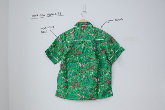 Luxury Women s 100 Cotton Pyjamas Short Sleeve Set Cosy Green