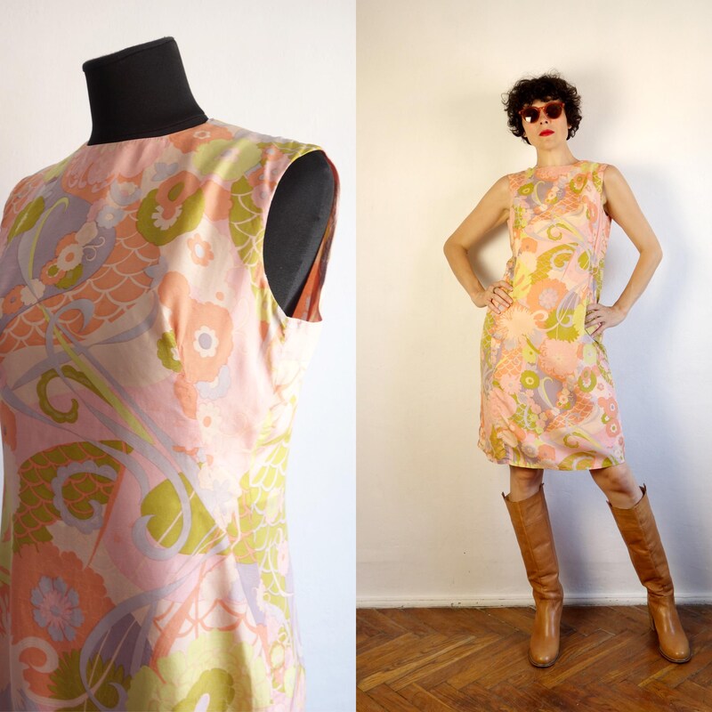 Nimbu Silk Shift Dress main image 0