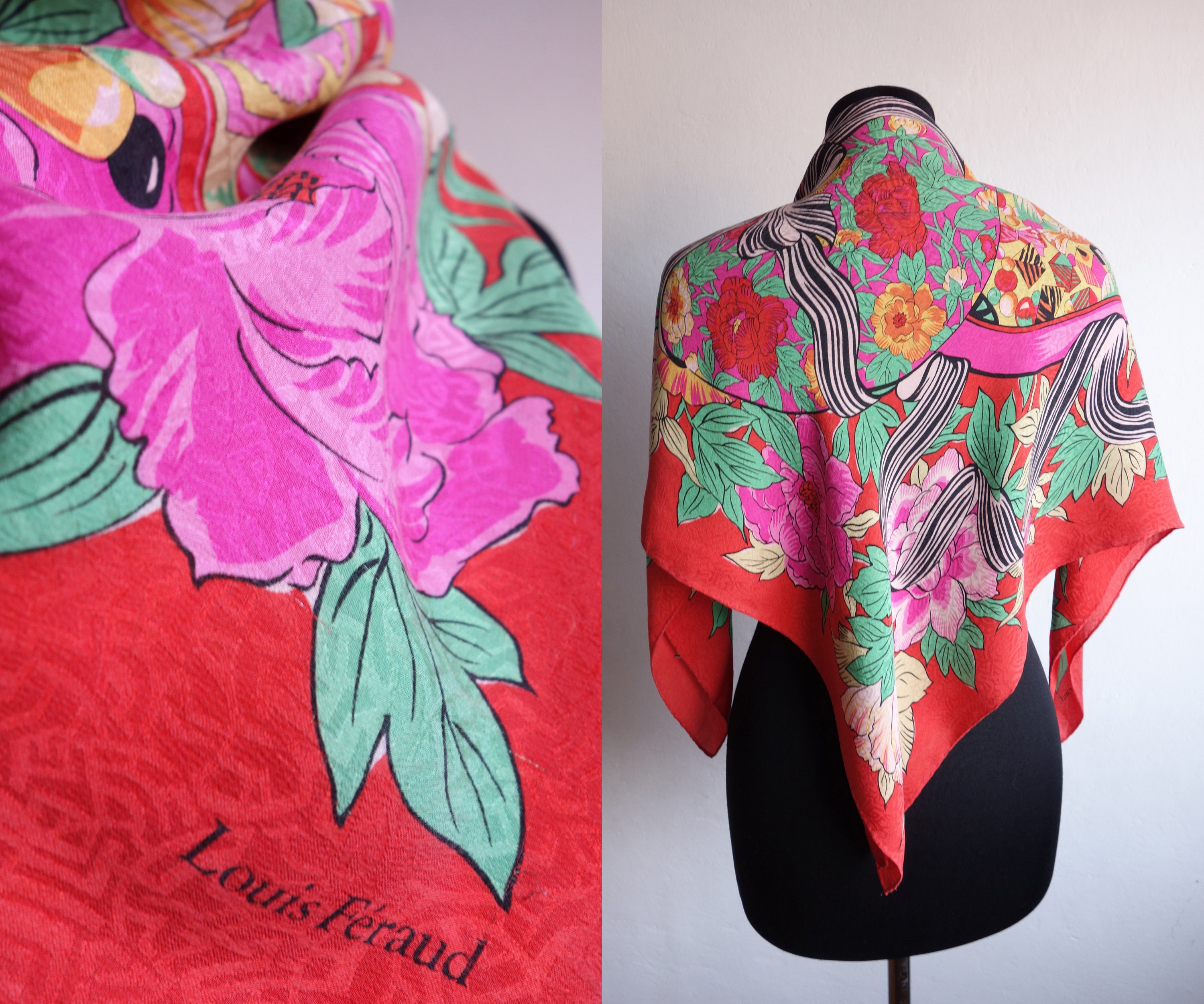 Louis Féraud Silk - Etsy Singapore