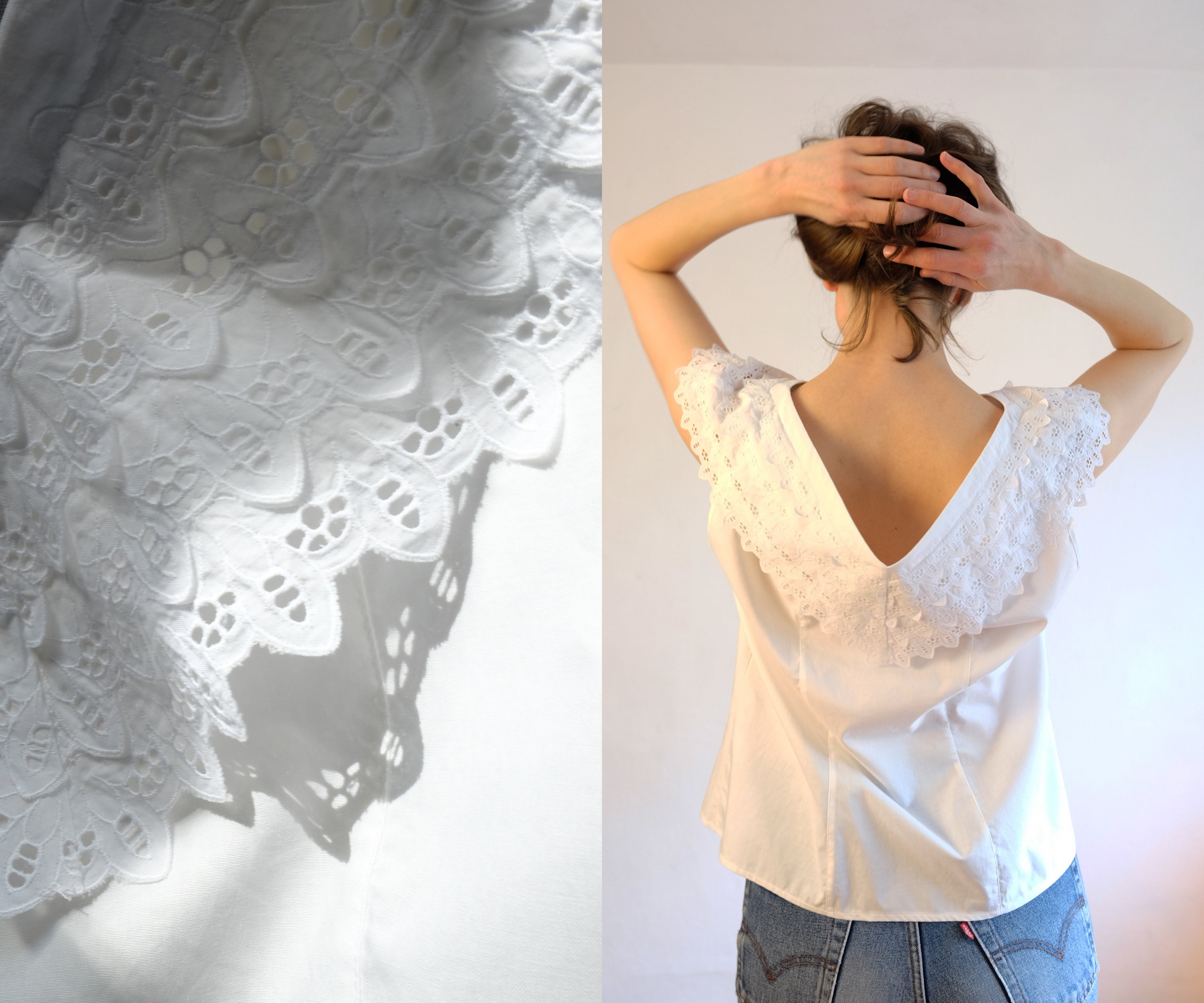 Cutwork Lace Shirt - Etsy Cutwork Lace Shirt - Etsy