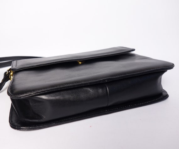 Vintage Picard Shoulder Bag/Black Crossbody Bag/G… - image 8