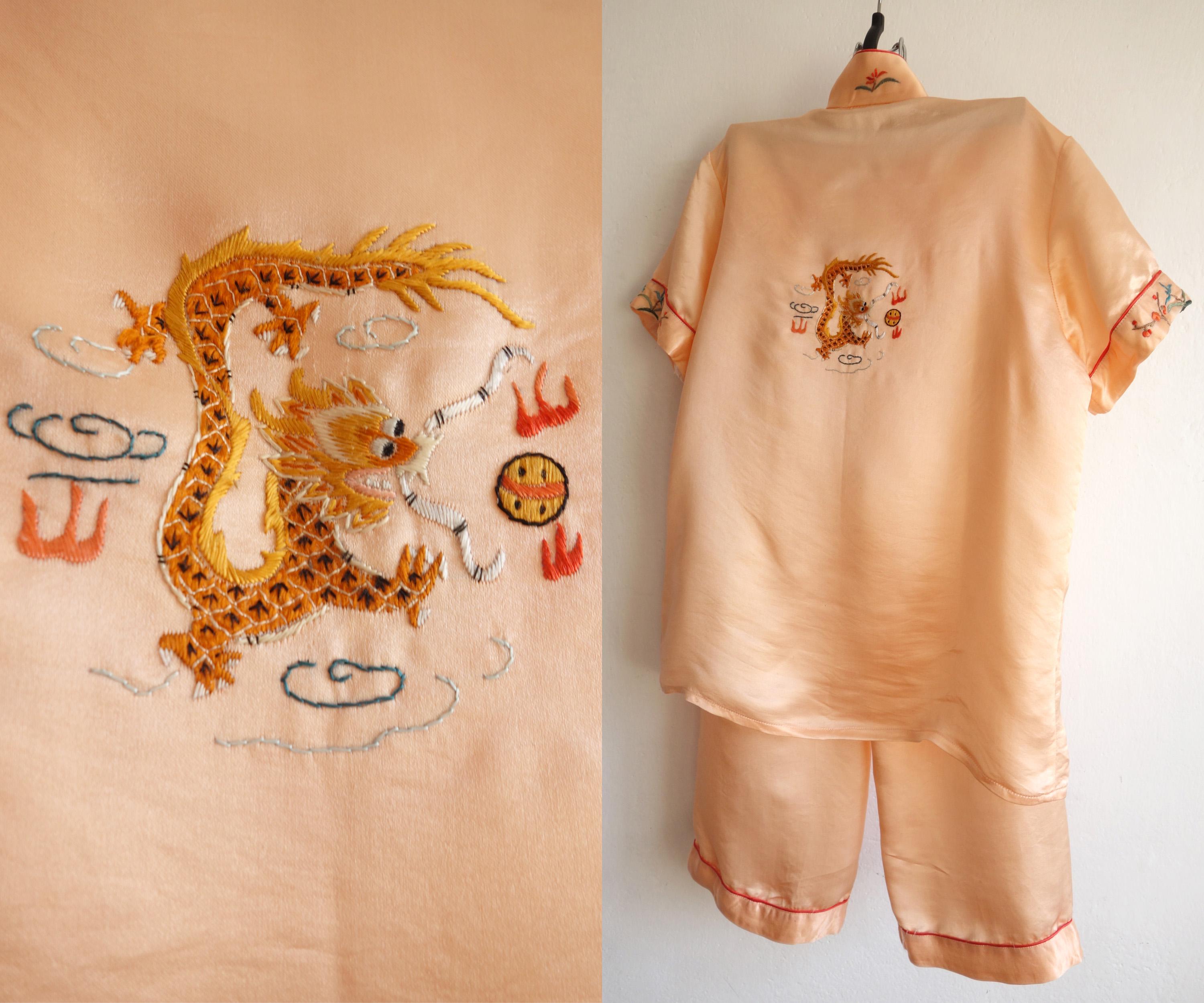 Kids Chinese Pajamas Etsy
