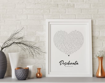 Desiderata Stampabile Desiderata Poesie ispiratrici Max Ehrmann Poesia Citazione Poster motivazionale stampabile Regalo Desiderata Poesia Poster Poesia Poesia