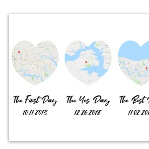 Il primo giorno, il giorno del sì, il giorno migliore, date importanti, arte del matrimonio, regalo di nozze, per sposo, per coppia, mappa della città, anniversario delle date delle relazioni