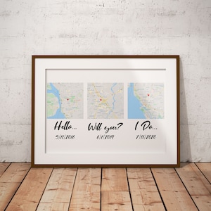 Hola, lo haré, regalo de boda, regalo de novia imprimible, regalo de novio, regalo de boda personalizado, nuestra historia de amor, regalo imprimible, fecha personalizada