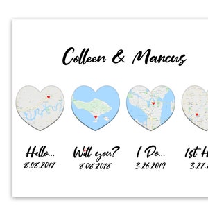 Hello Will You I Do Home Hochzeit Geschenk Druck Braut Geschenk Bräutigam Personalisiertes Hochzeitsgeschenk Unsere Liebe Geschichte Frau Idee Geschenk Datum Print Custom Map