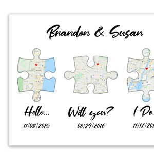 Hello,Will You,I Do,Custom order printable,Landkarte Druck,Jahrestag Hochzeitsgeschenk,Puzzle Art,Jahrestag Geschenk,Beziehungsdaten,Wichtiges Datum