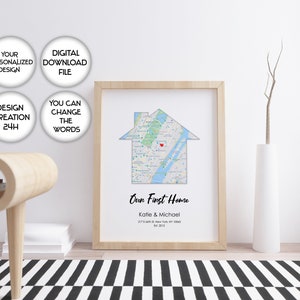 Regali personalizzati per l’inaugurazione della casa, carta personalizzata per la casa, regalo prima casa per coppia, casa Sweet Home, nostra prima casa, carta della casa, regalo per nuova casa