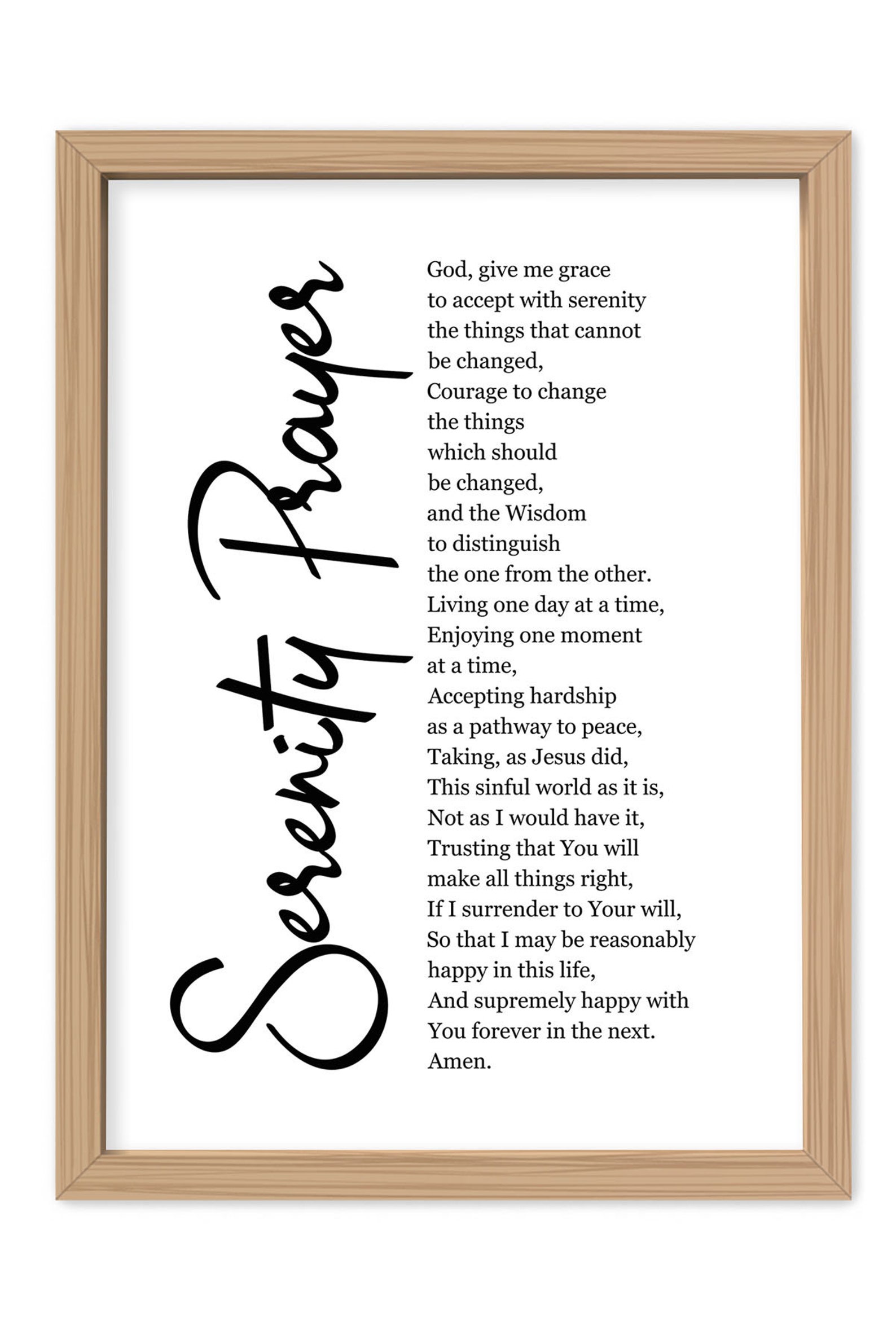 serenity prayer printable serenity prayer serenity prayer
