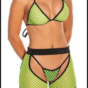 Fishnet Chap Set..Rave Wear & Festival Outfit