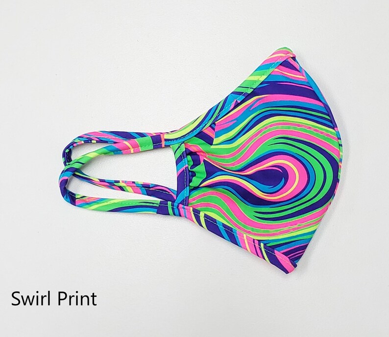 Face Mask Made Of Stretch Nylon Spandex Fabric. Reusable Etsy
