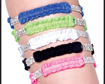 Leg Garter With Rhinestone .