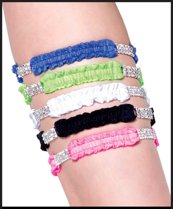 Leg Garter With Rhinestone .