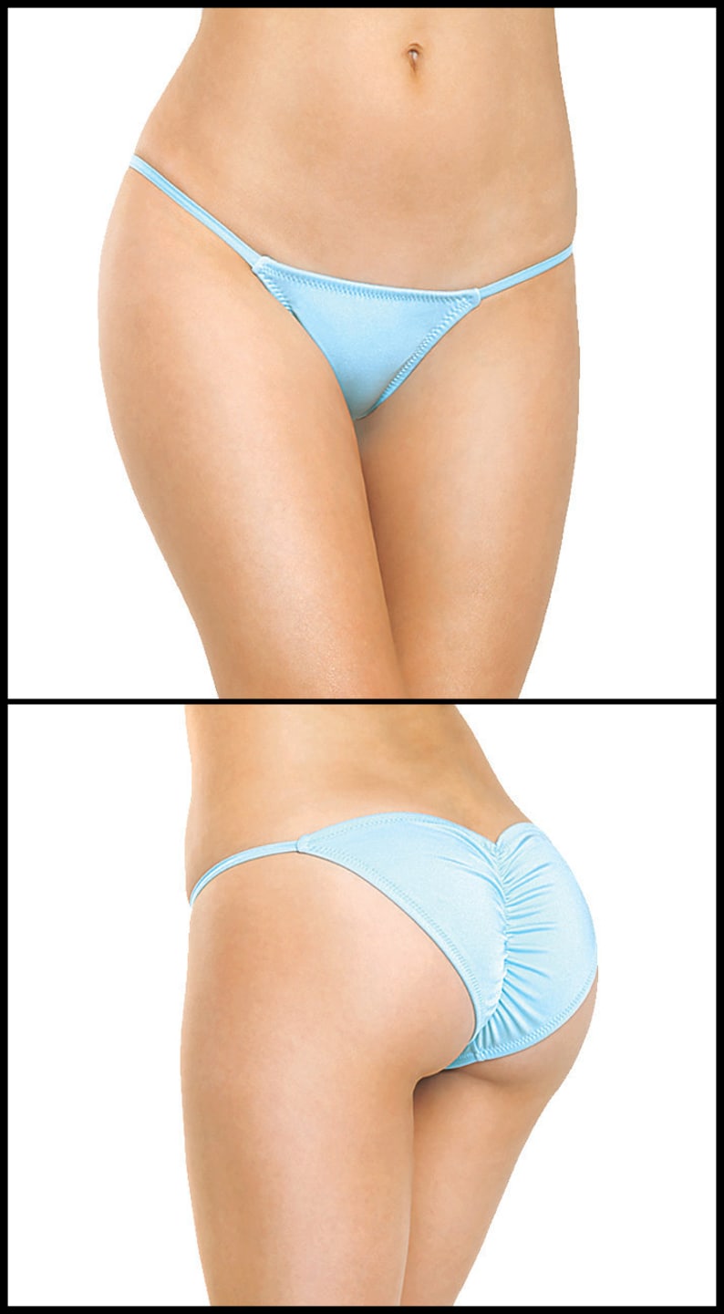 Scrunch Back Brazilian Bikini Bottom Etsy