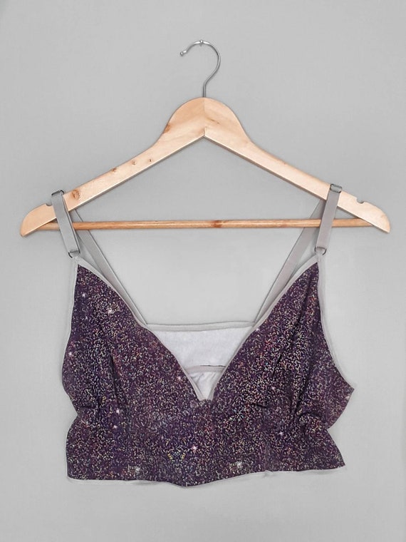 purple bralette top