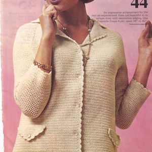 Vintage Crochet Suit Pattern (PDF Download)