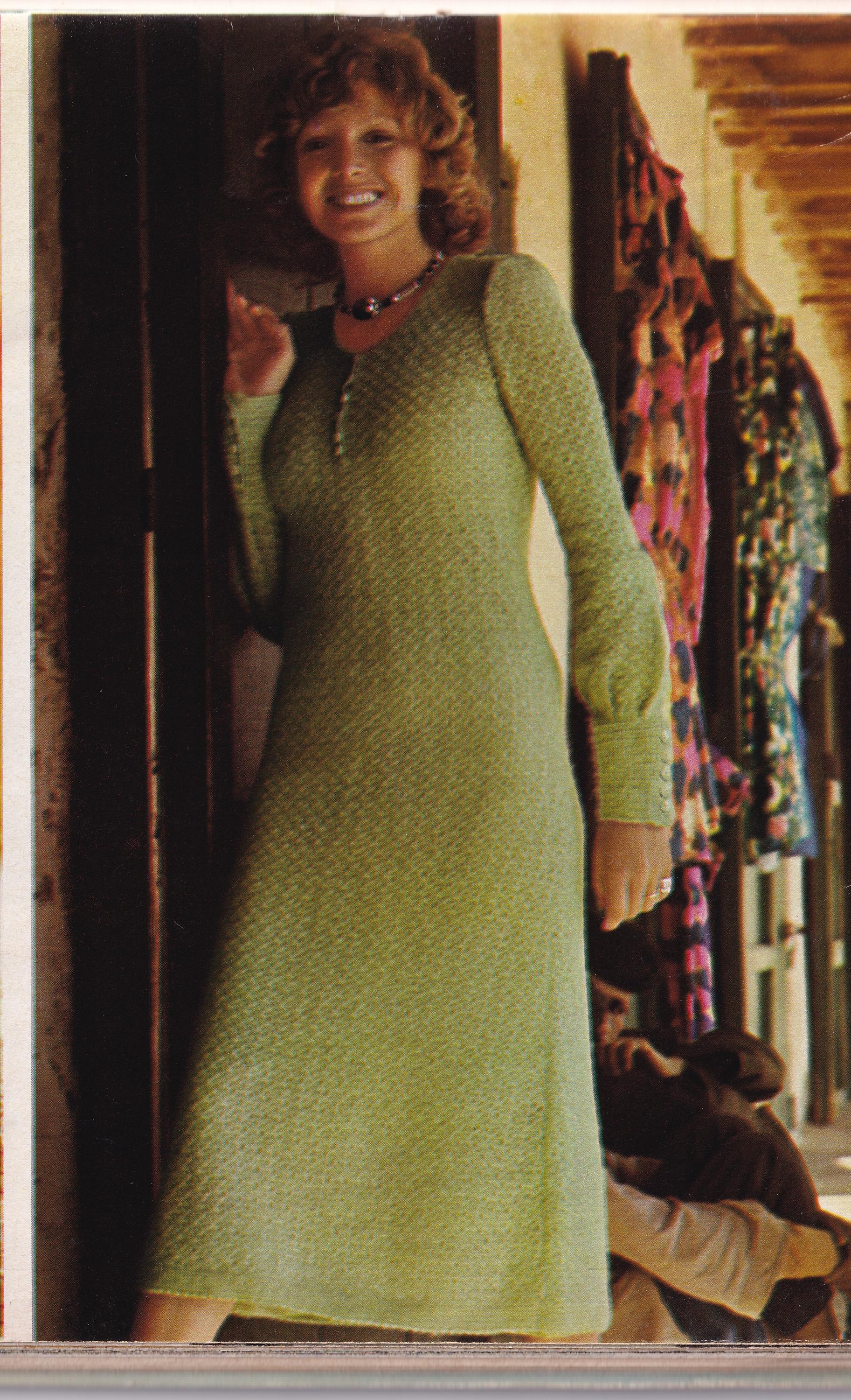 Vintage 1970s Hostess Dress Crochet Pattern PDF| Bust 34-38″ Elegant ...