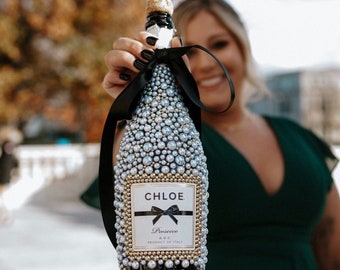 Bedazzled Champagne Bottle