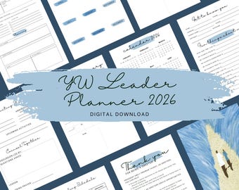 Young Woman's 2026 Binder Template, Planner Template - Digital Download for personal/LDS ward use