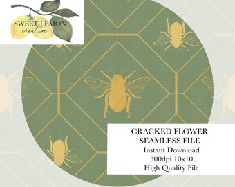 Golden Bees - Seamless Files - Digital Download for personal or limited commercial use