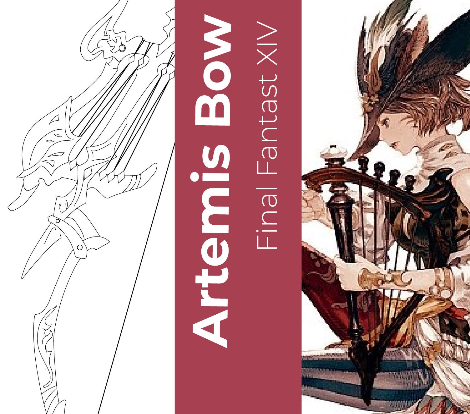 Artemis Bow Bard Final Fantasy Xiv Etsy Artemis Bow Bard Final Fantasy Xiv Etsy
