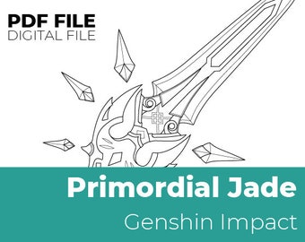 Lança Alada de Jade Primordial - Genshin Impact