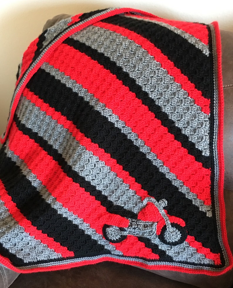 Motorcycle Appliqué crochet pattern ONLY Etsy
