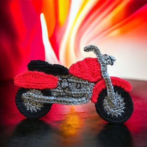 Motorcycle Appliqué (Crochet)- *Pattern ONLY*