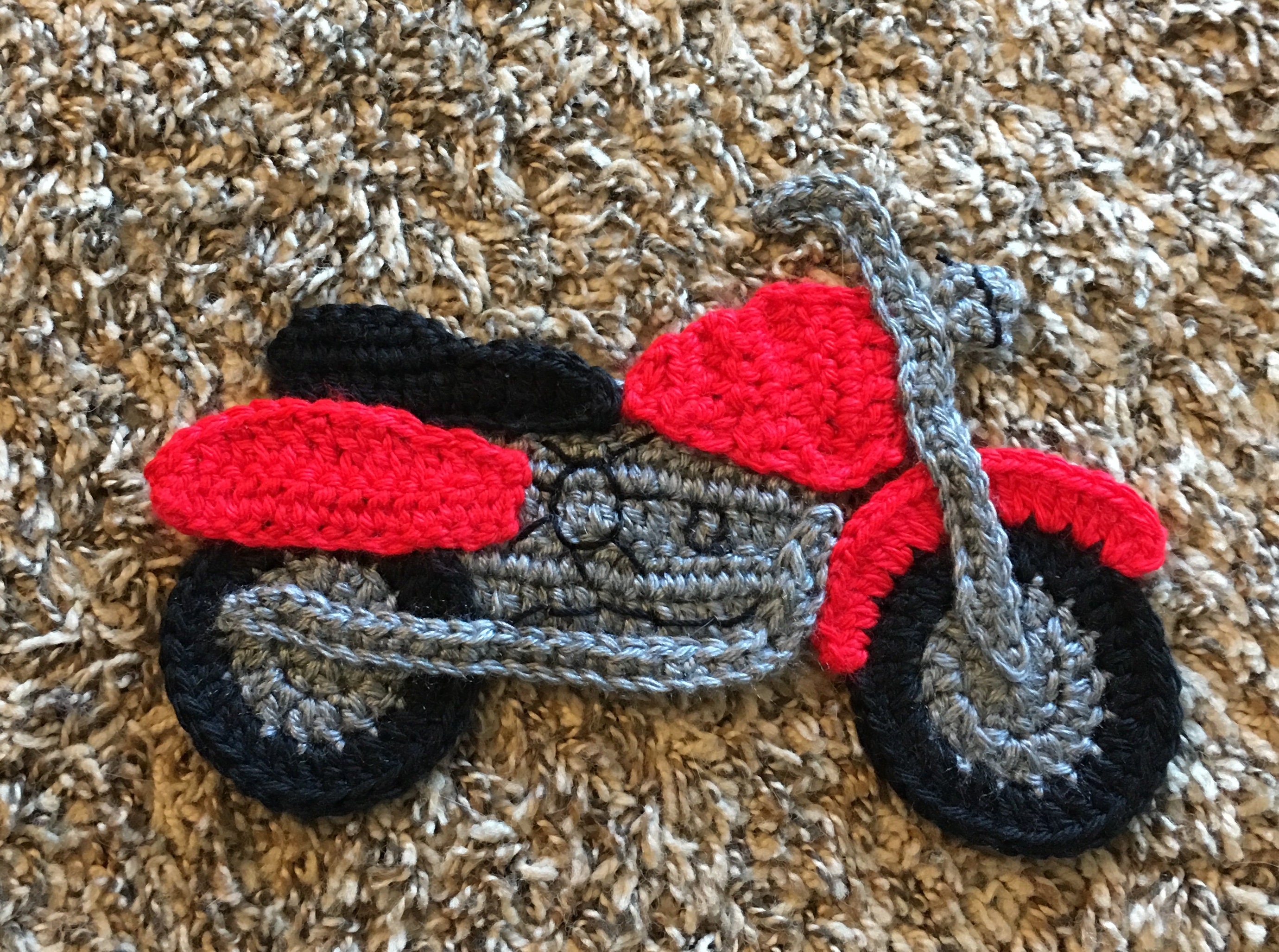 Motorcycle Appliqué crochet pattern ONLY - Etsy