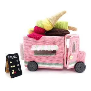 Ice cream truck crochet pattern - PDF
