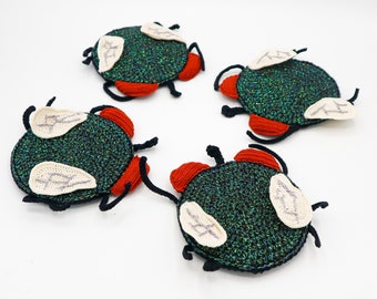 Houseflies coasters