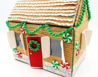 Gingerbread house crochet dollhouse - pdf - English only