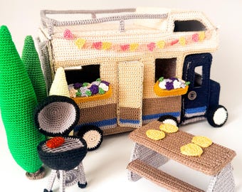 Caravan crochet pattern -PDF - US Eglish only