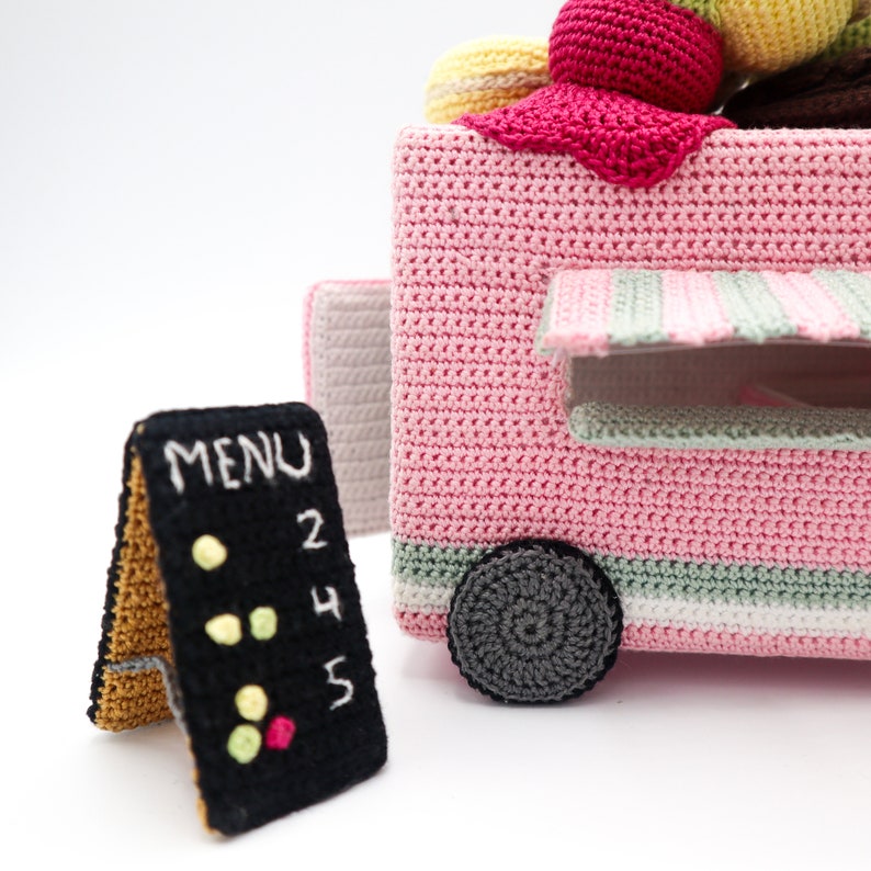 Ice cream truck crochet pattern image 6