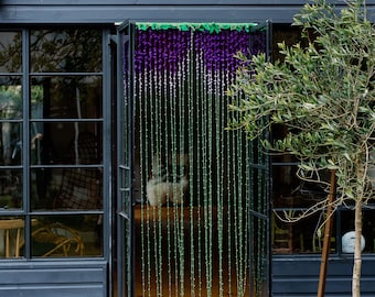 Crochet pattern Flower curtain pdf English only