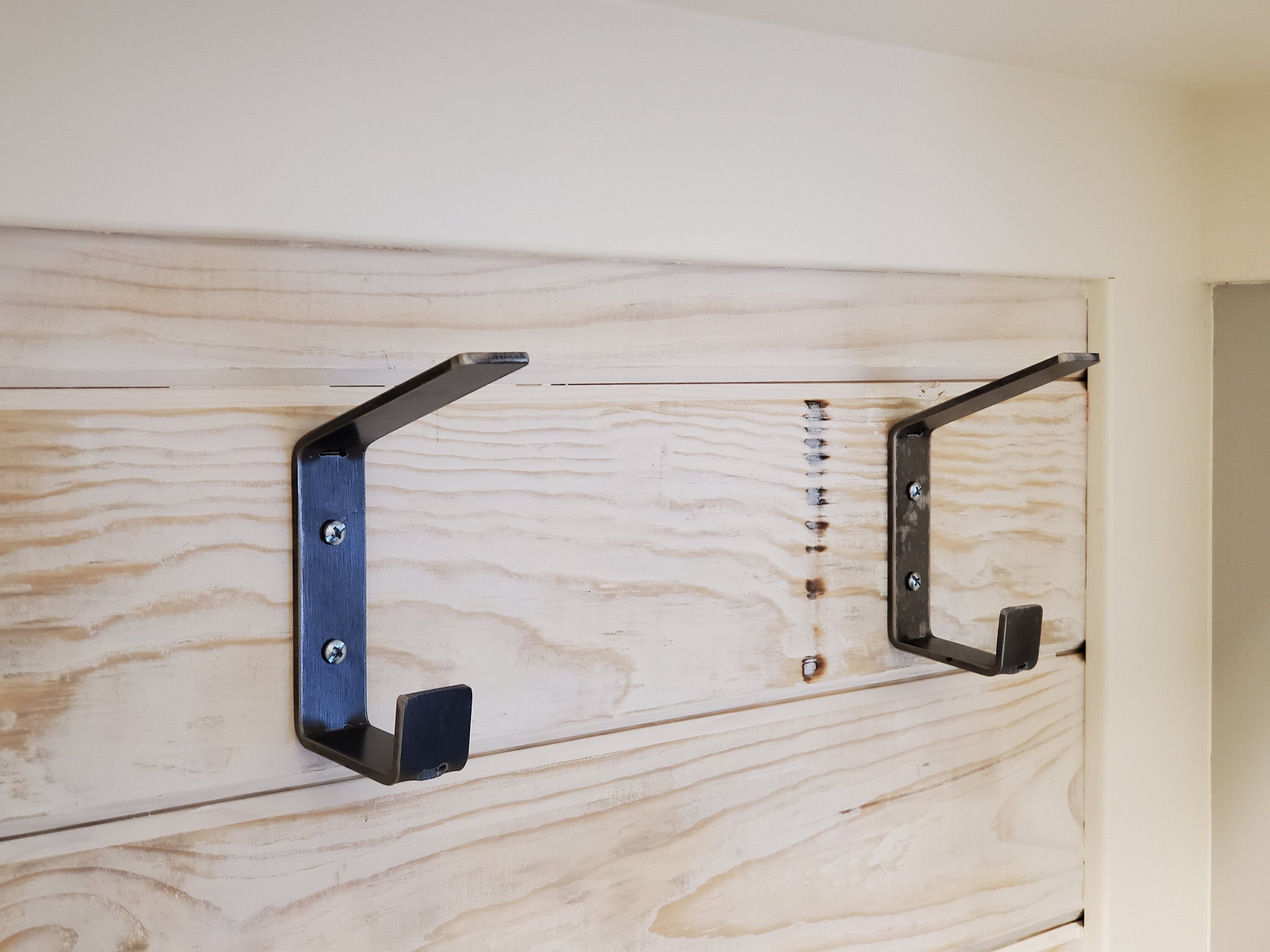 Industrial Wallmounted Steel Hook Utility Hook Modern Hook Etsy