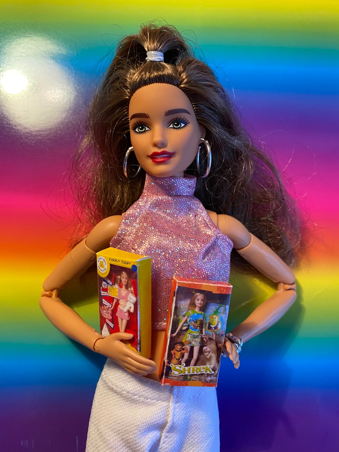 Set of 2 Mini Barbie Dolls for Barbie Doll Miniature Diorama Etsy