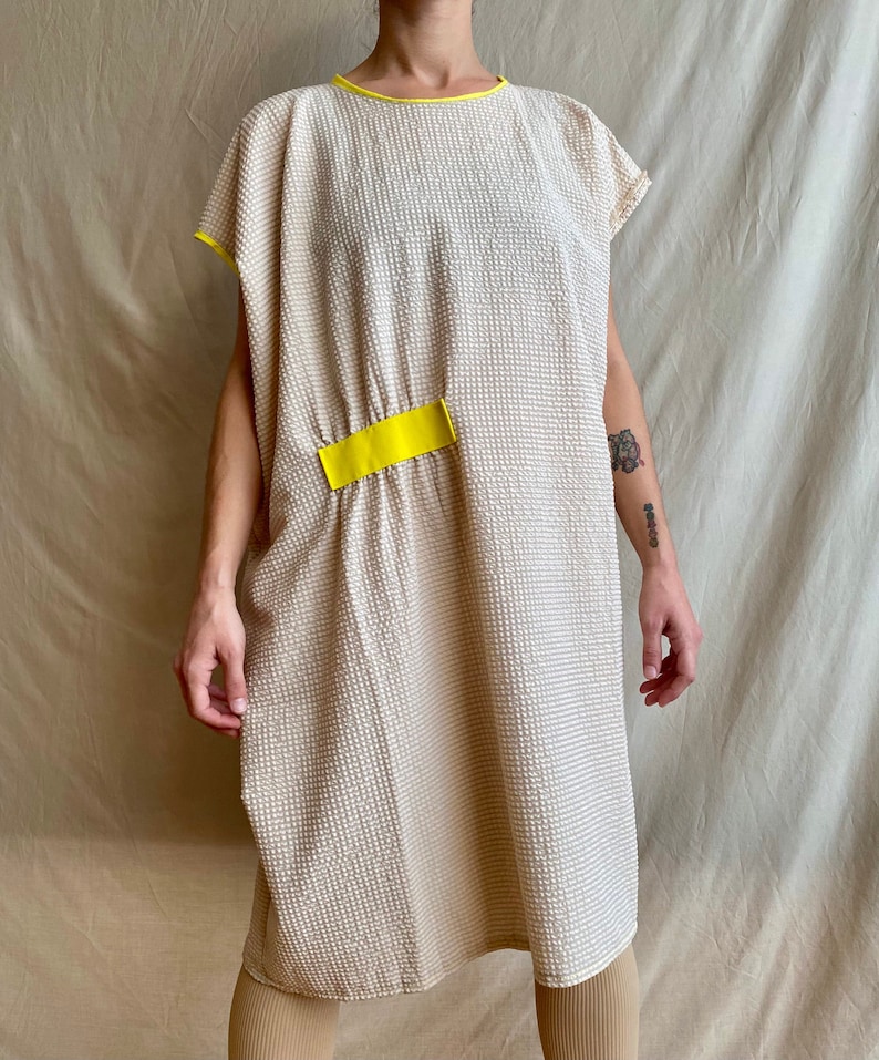 waffle-weave cocoon dress 画像 2