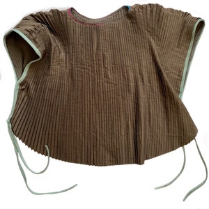 accordion pleated cotton blouse image 7