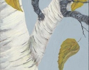 Skinny Birch Art Print - Birch Tree Art