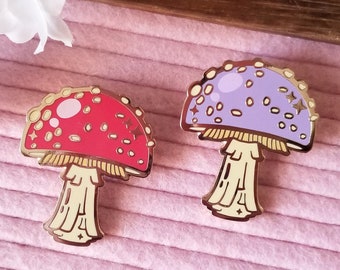 Witch's Garden - Amanita Muscaria - Witchy Hard Enamel Pin - Nature Pin - Mushroom Pin