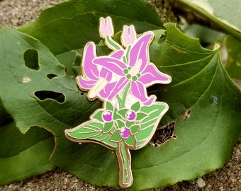 Witch's Garden - Lovely Nightshade - Witchy Hard Enamel Pin - Nature Pin - Flower Pin